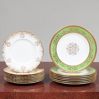 Three Sets of Porcelain Plates