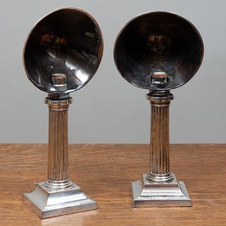 Pair of Silver Plate Table Lamps