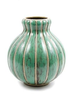 Louis Lourioux, French Transitional Pottery Vase