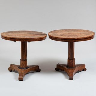 Pair of Regency Ash Side Tables