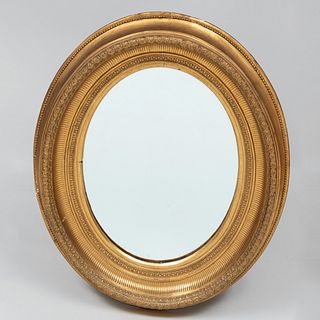 Napoleon III Giltwood Oval Mirror