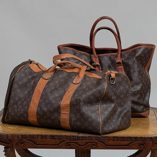Two Louis Vuitton Travel Bags