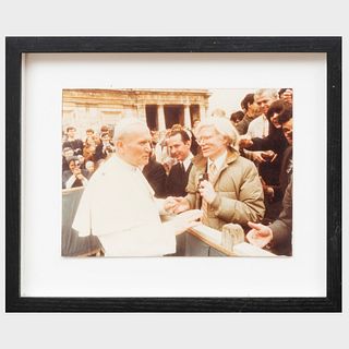Lionello Fabbri: Andy Warhol, Fred Hughes and Pope John Paul II