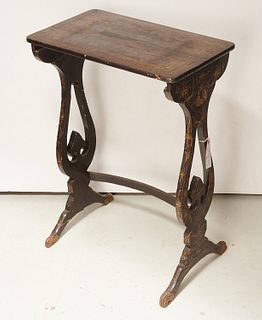 Chinese Export gilt lacquer table