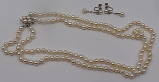 JEWELRY. Assorted Pearl Jewelry Grouping.
