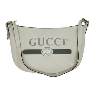 Gucci White Leather Shoulder Bag