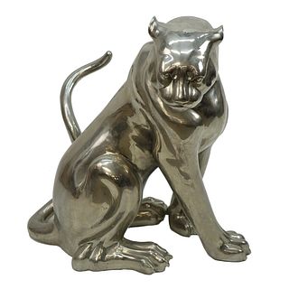 Life Size 20th C. Panther Sculpture