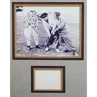 Vintage Three Stooges Hand Signed Photograph