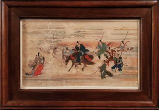 Japanese painting on paper ,Probably 18th century.
