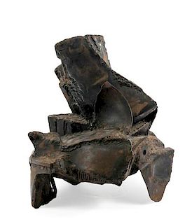 1966 Signed Iron Sculpture, Abstract Expressionist