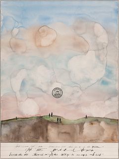 Saul Steinberg
(American, 1914-1999)
Mesa with Figures, 1971