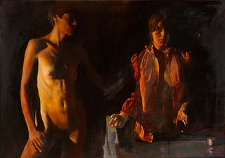 Tibor Csernus 
(French/Hungarian, 1927-2007)
Untitled (Nu Blouse Orange), 1982