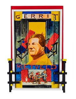 Red Grooms
(American, b. 1937)
Gerrit Rietveld, 1991