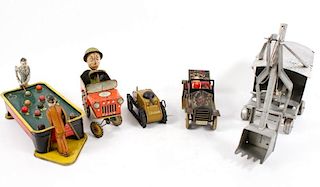 Collection of Five Vintage Toys, GI Joe and Ranger