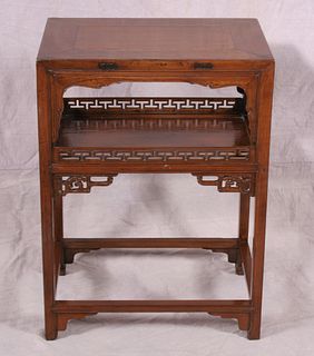 Chinese Daoguang jumu side table/plant stand, 19th c
