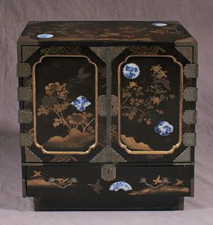 A delightful late Meiji period Japanese lacquer