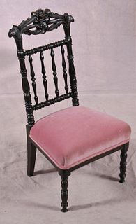 A superb American Victorian spindle back chair
