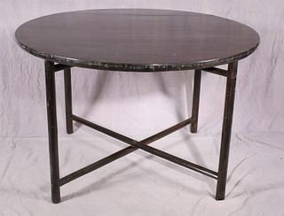 A rare Chinese two-part collapsible dining/gaming table