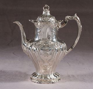Silver coffee pot, Spaulding & Co/Gorham, 1920’s