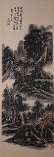 Chinese Scroll Painting of Village,Huang Binhong
