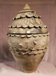 An impressive mammoth Yunnan Buddhist offering vessel