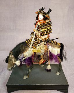 A superb Japanese Hina doll of an important Samurai on