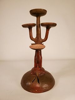 TL Test,  Eastern Han Dyn. 6-bowl pottery Oil Lamp