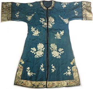 Chinese Silk Embroidered Surcoat