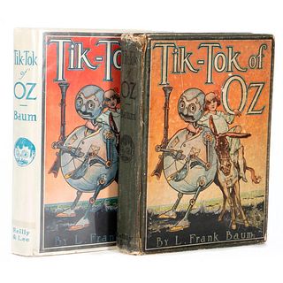 Two copies of Tik-Tok of Oz, one in jacket