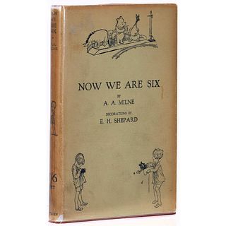 Fine First British Edition of Now We are Six in Dust Jacket
