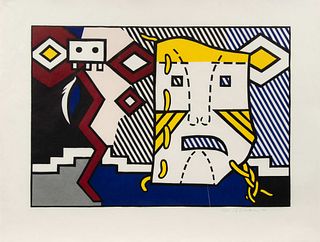 Roy Lichtenstein
(American, 1923-1997)
American Indian Theme V (from American Indian Theme Series), 1980
