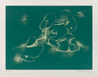 Claes Oldenburg
(American, b. 1929)
Soft Drum Set - on Chalk Board, 1972