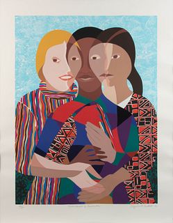 Elizabeth Catlett
(American, 1915-2012)
Three Woman of America, 1990