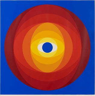Herbert Bayer
(American/Austrian, 1900-1985)
Disc with Blue Center, 1968