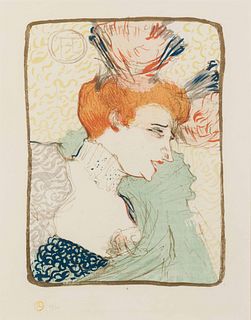 Henri de  Toulouse-Lautrec
(French, 1864-1901)
Mlle Marcelle Lender, en buste, 1895