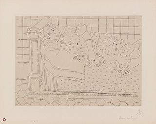 Henri Matisse
(French, 1869-1954)
Le Repos Sur La Lit, 1929