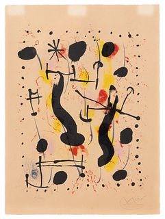 Joan Miro
(Spanish, 1893-1983)
The Lair of the Wild Boar, 1967