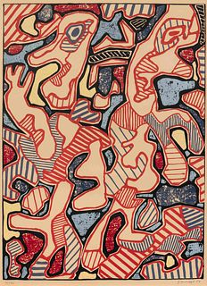 Jean Dubuffet
 (French, 1901-1985)
Affairements, 1964