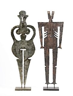 Two Italian Brutalist Figural Sculptures, Raymor