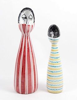 Two Ed Langbein, Italian Figural Vases