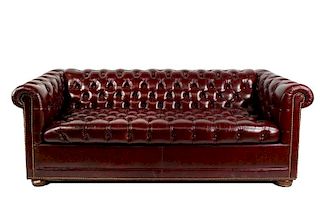 Leathercraft Chesterfield Leather Sleeper Sofa