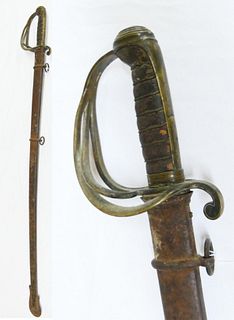 ANTIQUE CAVALRY SWORD WITH SCABBARD