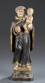 Santos Figure of St. Anthony with baby Jesus.