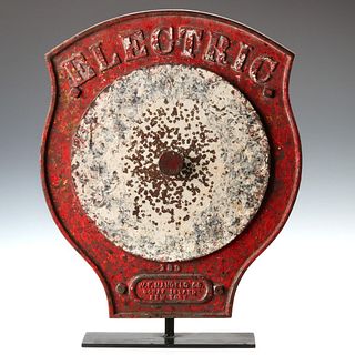 A MANGELS 'ELECTRIC' CAST IRON SHOOTING GALLERY TARGET