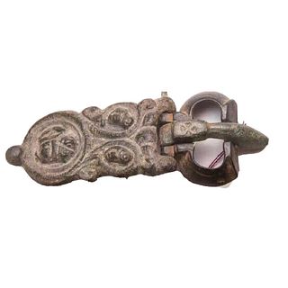 Ancient Byzantine Bronze Belt Buckle c.6th century AD.