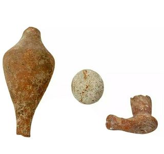 Lot of 3 Ancient Holy Land Fragments c.100 BC/1200 AD.