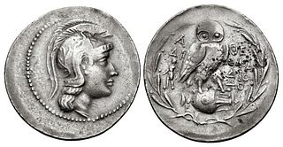 ATTICA, Athens. Circa 165-42 BC. AR Tetradrachm (36mm,