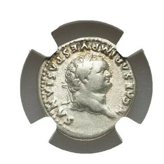 Titus (AD 79-81). AR denarius (18mm, 5h).