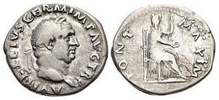 Vitellius. AD 69. AR Denarius (19.5mm, 3.11 g, 6h)