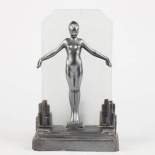 Frankart Art Deco Female Nude Lamp
